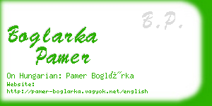 boglarka pamer business card